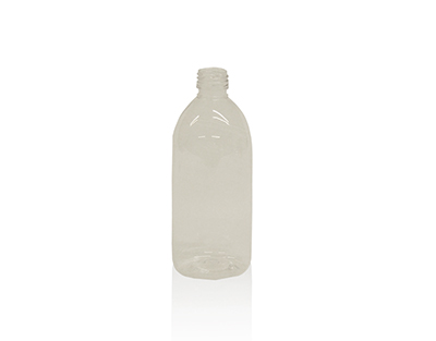 FRASCO BOCA ESTRECHA DIN28 PET TRANSPARENTE 250ML SIN TAPON ENDO