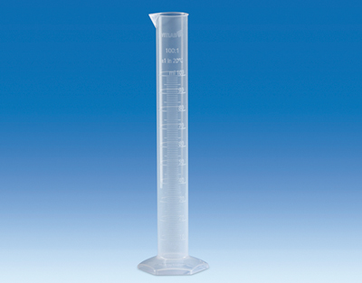 Probeta graduada forma alta PP Vitlab 250 ml