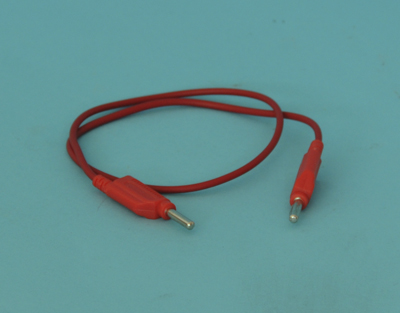 Cable con bananas 4 mm, rojo