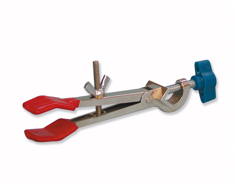 Clamp 2 prongs with bosshead, 7-25 mm