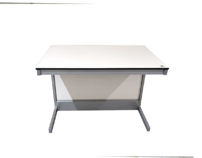 Wall-mounted table with C-shaped structure 1800x750x900 mm