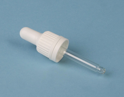 TAPON CUENTAGOTAS BLANCO P/FRASCOS DIN18 DE 15 ML