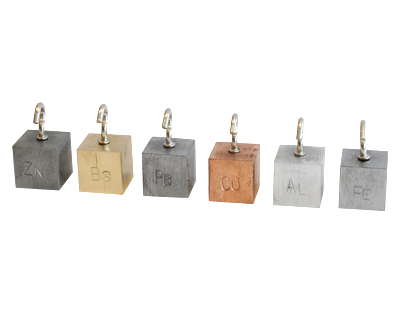 Set de cubos metálicos con ganchos