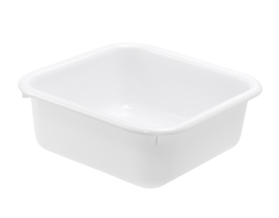 Cubeta cuadrada de LDPE 12 L, blanca