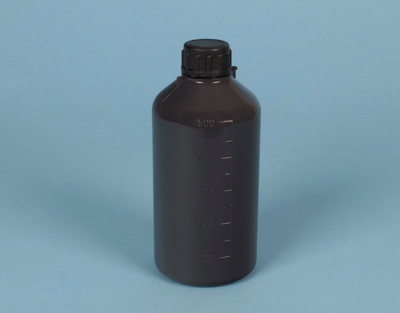 FRASCO BOCA ESTRECHA PE GRIS, 250 ML, ENDO