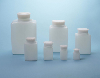 Graduated square bottle wide mouth, 2000 ml, ENDO