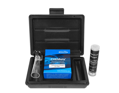 Oxygen (dissolved), 0-100 ppb.Type: CHEMets. Kit. 30 det.