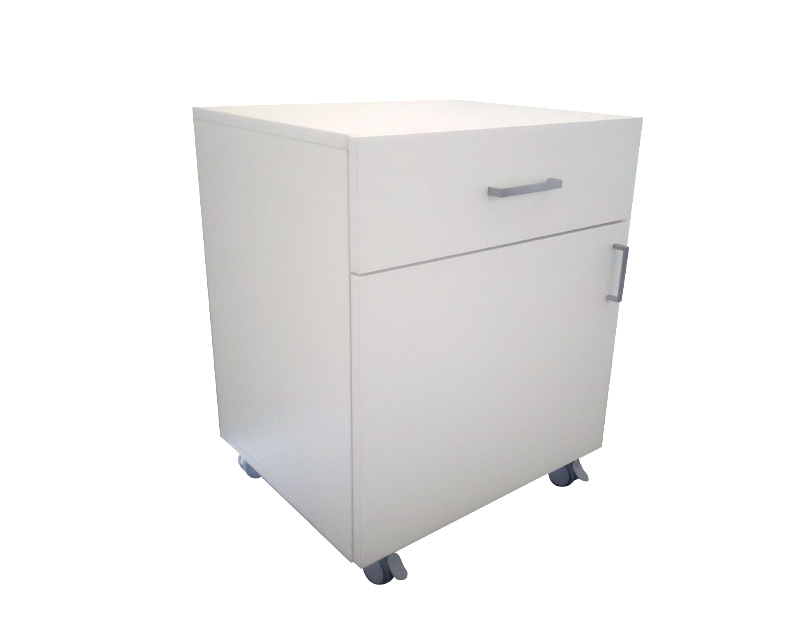 Base unit with wheels with 1 door 600mm wide