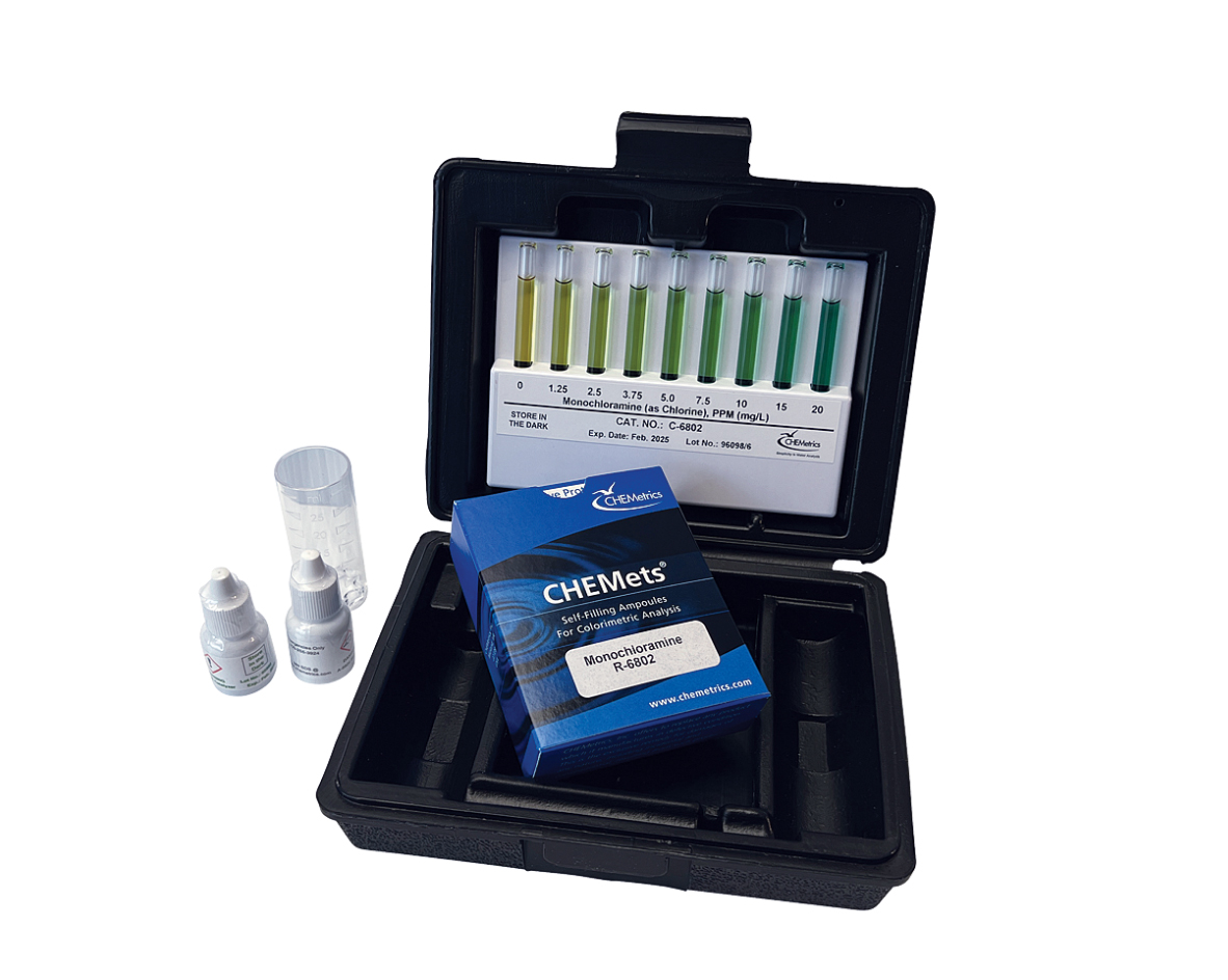 Monochloramine - CHEMets visual kit, 0-20 ppm