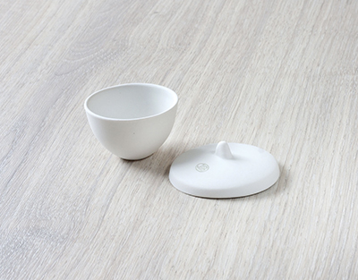 Crisol con tapa, d.43mm h.27mm 19mL