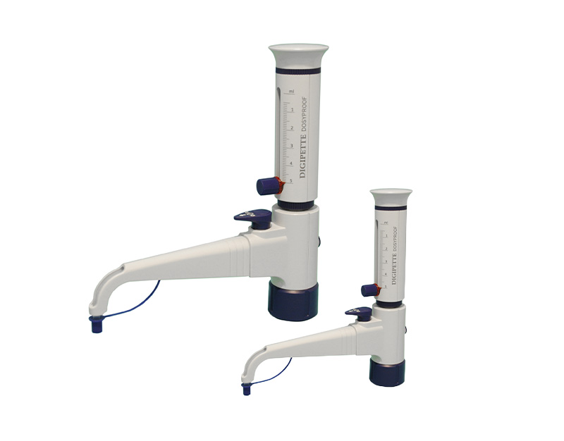 Dispensador de botella Dosyproof, 2,5-25 mL, con llave