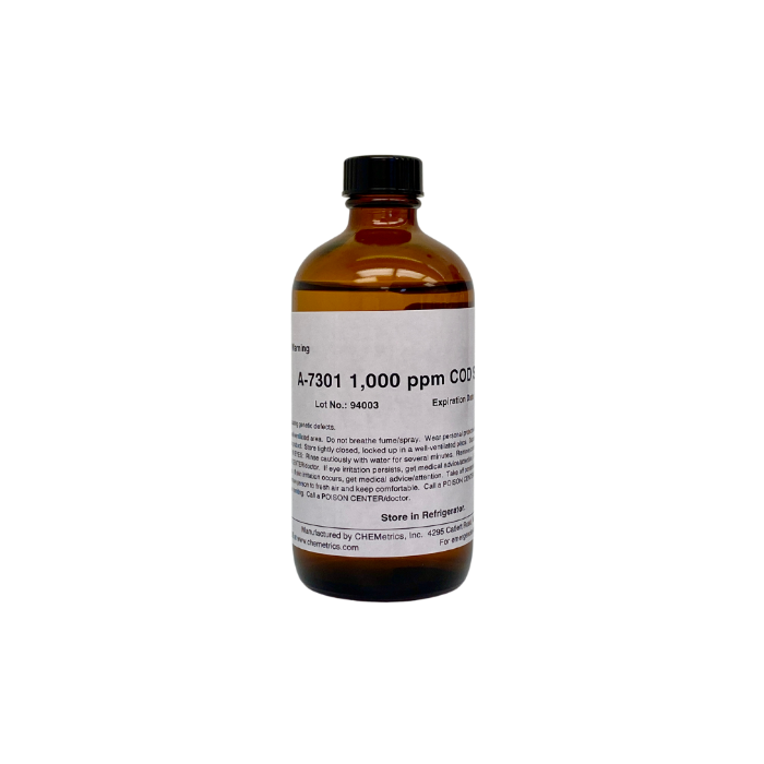 COD Standard Pack; 1,000 ppm. Chemetrics