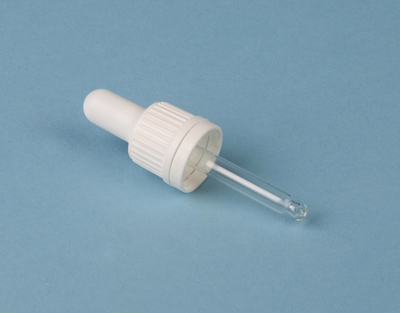 TAPON CUENTAGOTAS BLANCO P/FRASCOS DIN18 DE 10 ML