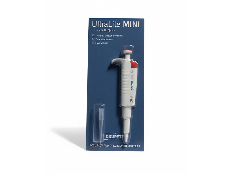 Micropipeta UltraLite Mini c/eyector de punta, 20µL
