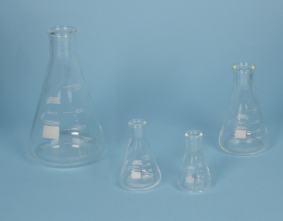 MATRAZ ERLENMEYER BORDE REFORZADO, 500 ML