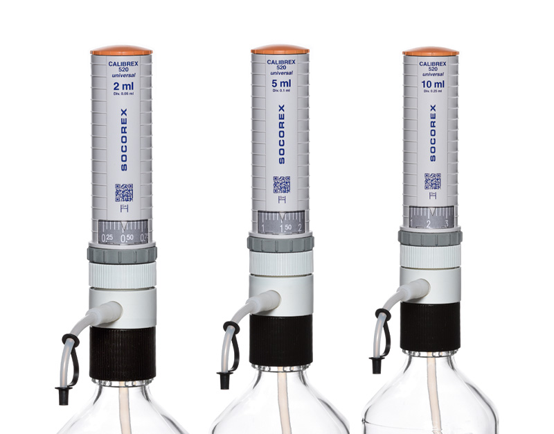 Dispensador Calibrex universal 520, 1-10 ml