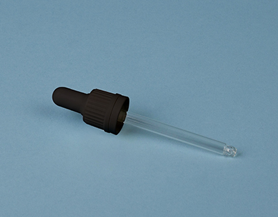 TAPON CUENTAGOTAS NEGRO P/FRASCOS DIN18 DE 100 mL