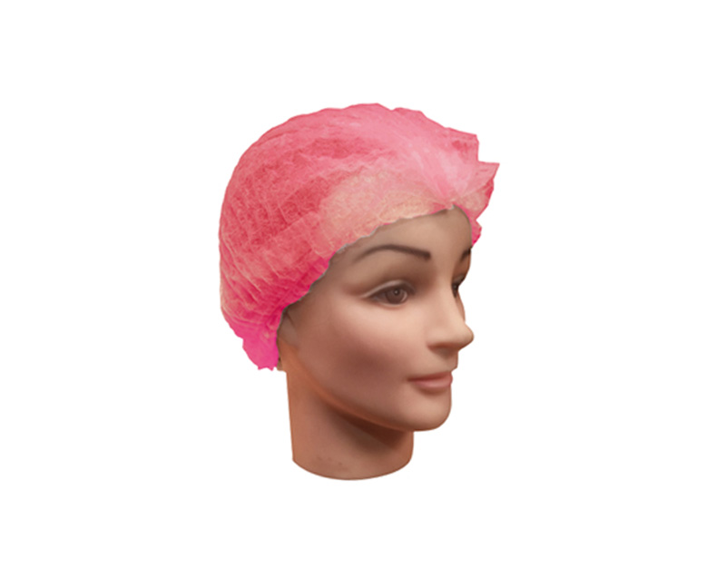 Gorro PP plegado tipo acordeón, rojo (c/100)