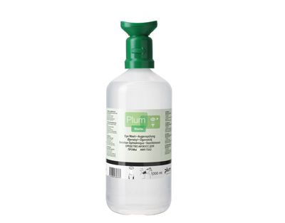Solución salina lavaojos, 1000 mL
